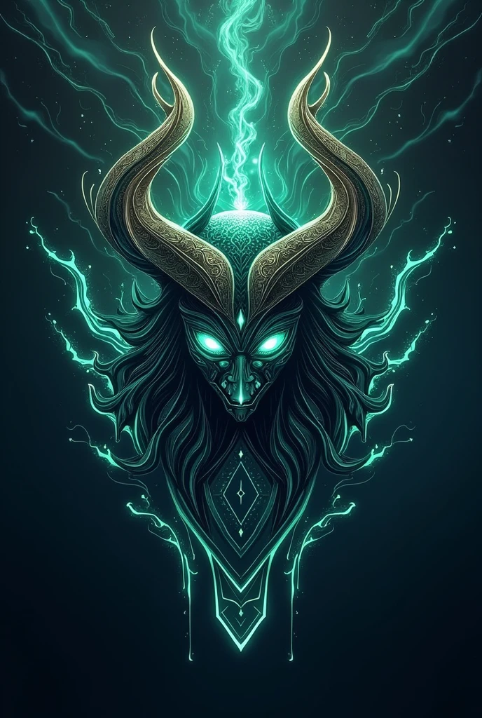 Create a logo called "katakushi" in Loki style