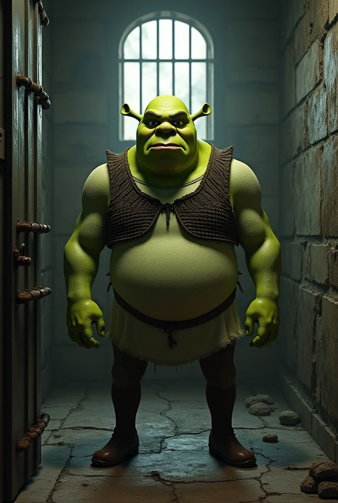 Shrek in the prison 