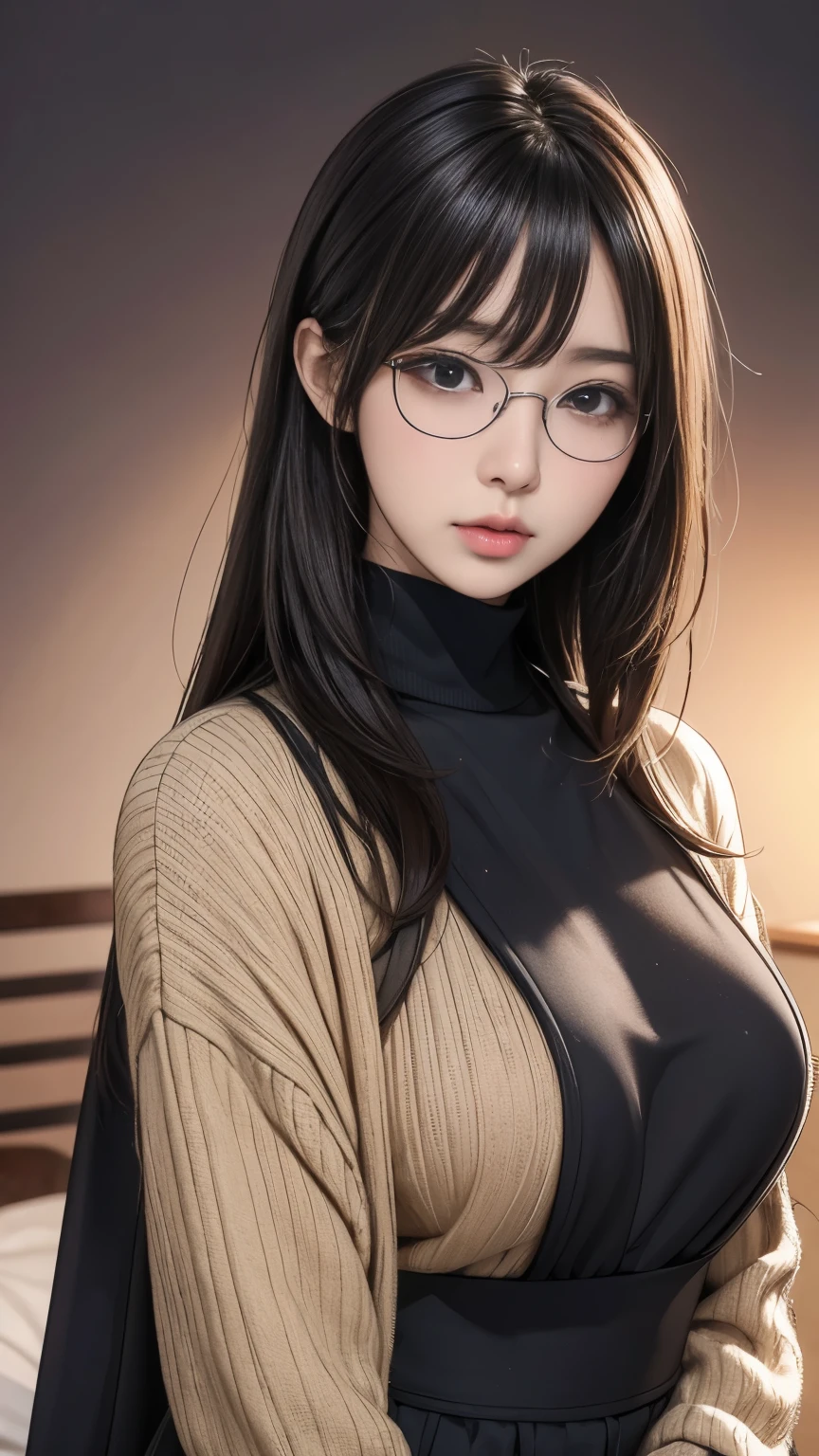 (最高qualityのディテール)、Realistic、8K Ultra HD、High resolution、(One Girl:1.2),(Glasses、Fatal Beauty,Attractive beauty) ,(A supple and powerful physique),(Sensual charm),(Glasses、Mysterious charm:1.1),(Big Breasts、Captivating silhouette),The 超detailedな、高qualityのテクスチャ、複雑なdetailed、detailed、非常にdetailedなCG、高qualityの影、detailed 美しく繊細な顔、detailed 美しく繊細な目、Written boundary depth、Ray Tracing、20th Generation、Cute K-Pop Girls、(The Face of Ulzan in Korea)、Thin face、(Urzan-6500-v1.1:0.6)、PurerosFace_v1、Glowing Eyes、Perfect body、 Viewer Display、(最高qualityのディテール:1.2)、Realistic、8K Ultra HD、High resolution、Woman close up， realistic girl rendering, 8k artistic german bokeh, Enchanting girl, Real Girls, Gurwitz, Gurwitz-style artwork, Girl Roleplay, Realistic 3D style, cgstation Popular Topics,, 8K Portrait Rendering,（truth，truth：1.4），(Sparkling eyes girl:1.2)、Best image quality, 最高quality, Realistic, 超detailedな, Realistic, 4K 8K Ultra HD Full Color RAW Photos, Fujifilm(Medium format), Hasselblad, Carl Zeiss, Incredible dynamic range photography(utility_art：Smooth-768:1.1),High resolution, High pixel count, 明確なdetailed, Clear images, Natural color reproduction, Noise Reduction, High fidelity, quality, Software Improvements, Upscaling, Optimized Algorithms, Professional-level retouching,

1. Oversized coat:

The coat is、Choose an oversized design that covers from shoulders to knees.。Color is classic navy or black、or warm khaki or beige, wait.、Choose colors that match the season。
2. Knitted sweater or turtleneck:

To protect yourself from the cold、Knitted sweater or turtleneckを選択してください。Match the texture and color of the knit to the coat.。
3. Wide leg pants:

For pants, Choose a wide-leg design、Combines ease of movement and style。Denim in dark tones or black trousers will look good.。
4. Knee-high boots:

What is included in an oversized coat、足首からふくらはぎまでカバーするKnee-high bootsとの組み合わせ。Boots are black or dark brown and chic.、Gives a stylish impression。
5. accessories:

シンプルなゴールドまたはシルバーのaccessoriesを選択してください、Add elegance to your outfit。for example、Long necklaces and large earrings are recommended.。
6. Handbags:

Handbags、Choose a color that matches the tone of your outfit.。Shoulder bags and tote bags are convenient and stylish。
7. Compensateと髪型:

Compensate, Choose natural colors that flatter your skin。Wavy Hair、By creating loose curls、Appeal to softness。