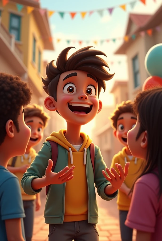 And Emmanuel birthday was coming, Emmanuel tell his friends that he was celebrating it