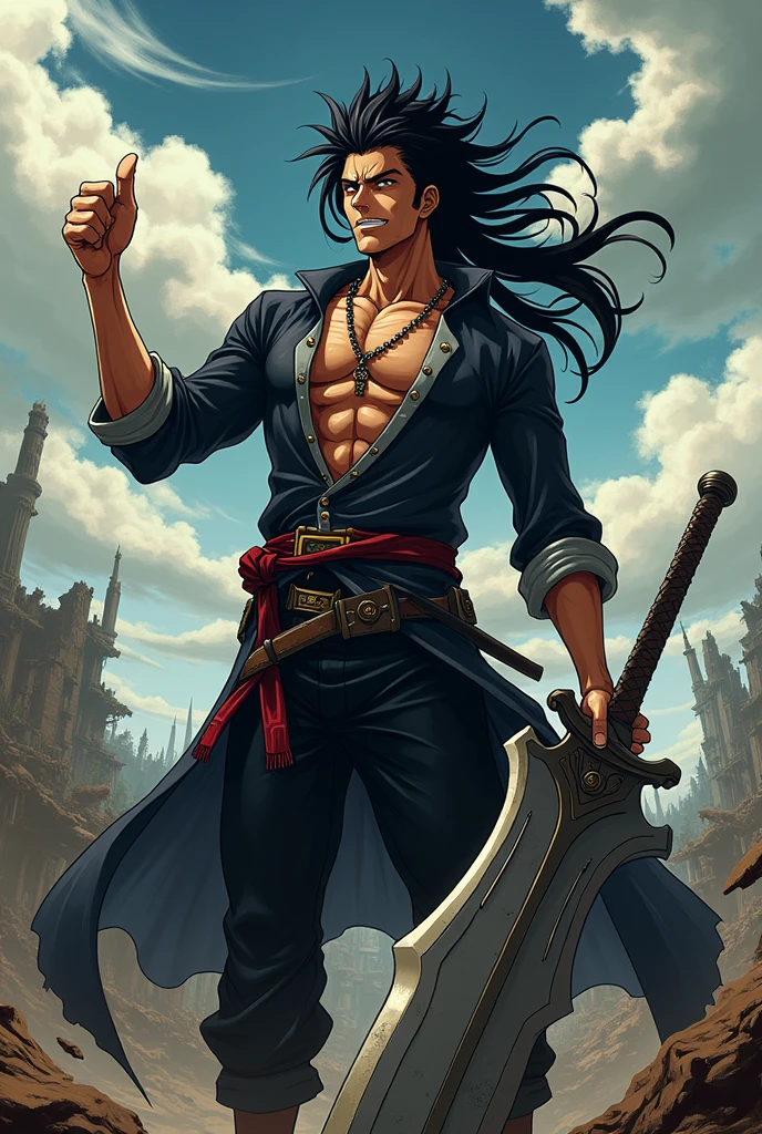 Zaraki Kenpachi giving thumbs up