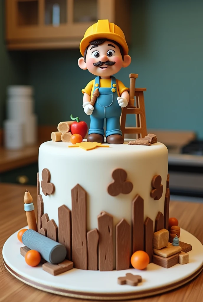 carpenter and teacher cake
