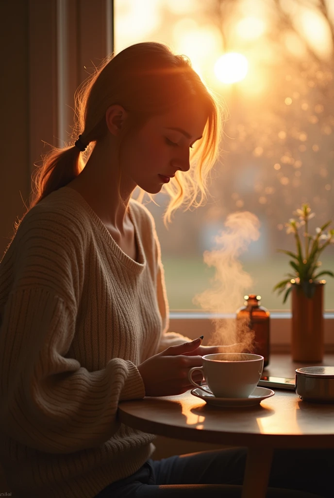Make a photo about this poetry:
**A Reminder to Romanticize Your Life**
Life can sometimes feel routine and mundane, but here’s a gentle reminder: start romanticizing your life. Look for beauty and joy in everyday moments. Notice the simple pleasures, like the warmth of a cup of coffee, the laughter of friends, or a beautiful sunset.
Treat your daily experiences as special. Celebrate small victories and cherish moments that bring you happiness. By focusing on the little things that make life wonderful, you can transform ordinary days into something magical.
Embrace each day with a sense of wonder and appreciation. Life is full of moments worth savoring—so take the time to enjoy them and make your journey feel extraordinary.