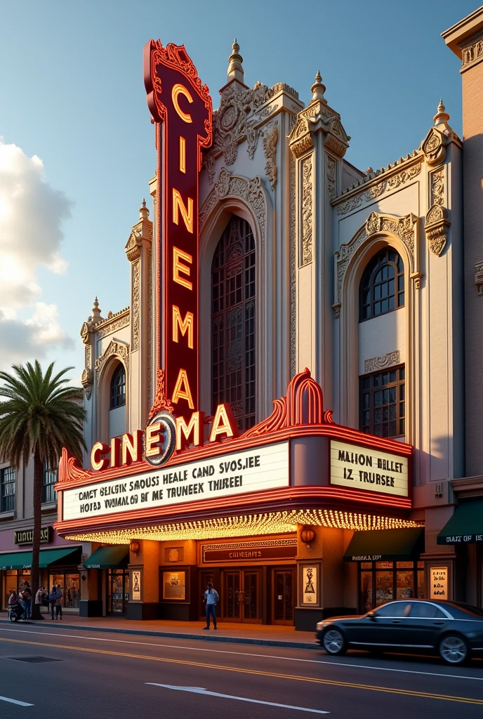 Create image with the word Cinema