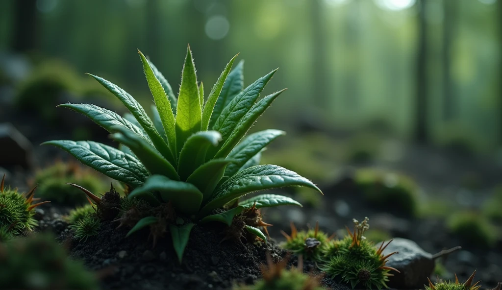 a plant suffocated among thorns 
