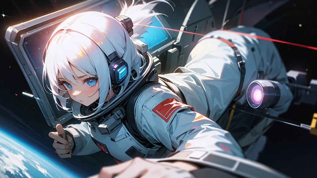 Girl in space