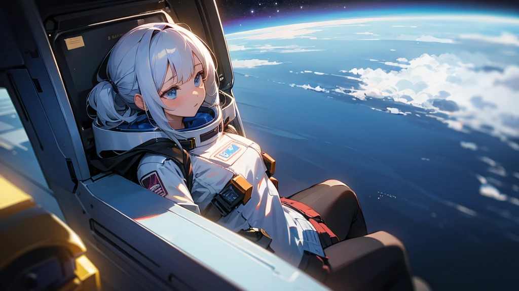 Girl in space