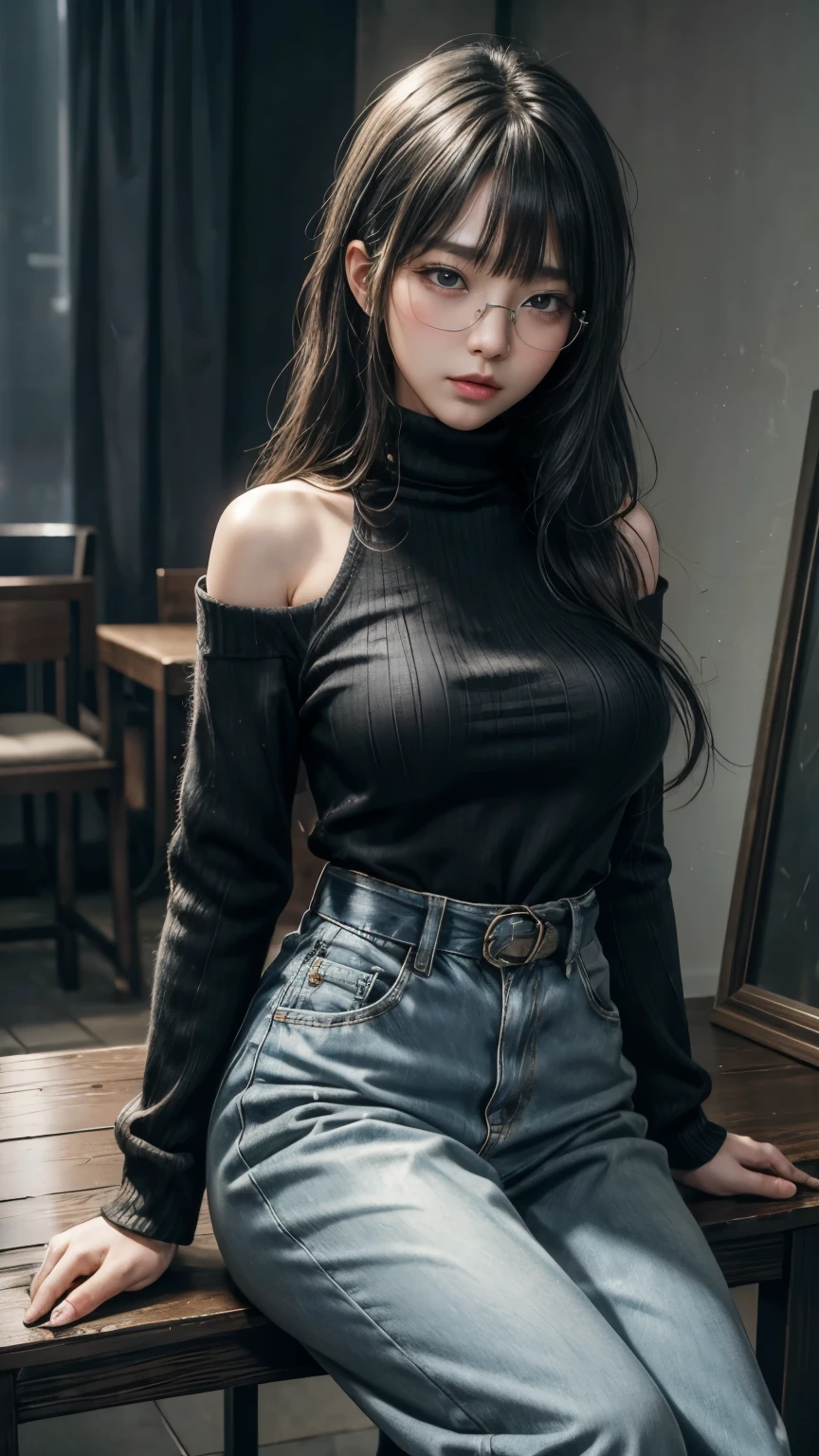 (最高qualityのディテール)、Realistic、8K Ultra HD、High resolution、(One Girl:1.2),(Fatal Beauty,Attractive beauty) ,(Glasses、Mysterious charm:1.1),(Big Breasts、Captivating silhouette),The 超detailedな、高qualityのテクスチャ、複雑なdetailed、detailed、非常にdetailedなCG、高qualityの影、detailed 美しく繊細な顔、detailed 美しく繊細な目、Written boundary depth、Ray Tracing、20th Generation、Cute K-Pop Girls、(The Face of Ulzan in Korea)、Thin face、(Urzan-6500-v1.1:0.6)、PurerosFace_v1、Glowing Eyes、Perfect body、 Viewer Display、(最高qualityのディテール:1.2)、Realistic、8K Ultra HD、High resolution、Woman close up， realistic girl rendering, 8k artistic german bokeh, Enchanting girl, Real Girls, Gurwitz, Gurwitz-style artwork, Girl Roleplay, Realistic 3D style, cgstation Popular Topics, 8K Portrait Rendering,（truth，truth：1.4），(Sparkling eyes girl:1.2)、cheek、Glossy Lips、、High resolution, Best image quality, 最高quality, Realistic, 超detailedな, Photorealistic, 4K 8K Ultra HD Full Color RAW Photos, Fujifilm(Medium format), Hasselblad, Carl Zeiss, Incredible dynamic range photography(utility_art：Smooth-768:1.1),High resolution, High pixel count, 明確なdetailed, Clear images, Natural color reproduction, Noise Reduction, High fidelity, quality, Software Improvements, Upscaling, Optimized Algorithms, Professional-level retouching,

1. Oversized coat:

The coat is、Choose an oversized design that covers from shoulders to knees.。Color is classic navy or black、or warm khaki or beige, wait.、Choose colors that match the season。
2. Knitted sweater or turtleneck:

To protect yourself from the cold、Knitted sweater or turtleneckを選択してください。Match the texture and color of the knit to the coat.。
3. Wide leg pants:

For pants, Choose a wide-leg design、Combines ease of movement and style。Denim in dark tones or black trousers will look good.。
4. Knee-high boots:

What is included in an oversized coat、足首からふくらはぎまでカバーするKnee-high bootsとの組み合わせ。Boots are black or dark brown and chic.、Gives a stylish impression。
5. accessories:

シンプルなゴールドまたはシルバーのaccessoriesを選択してください、Add elegance to your outfit。for example、Long necklaces and large earrings are recommended.。
6. Handbags:

Handbags、Choose a color that matches the tone of your outfit.。Shoulder bags and tote bags are convenient and stylish。
7. Compensateと髪型:

Compensate, Choose natural colors that flatter your skin。Wavy Hair、By creating loose curls、Appeal to softness。