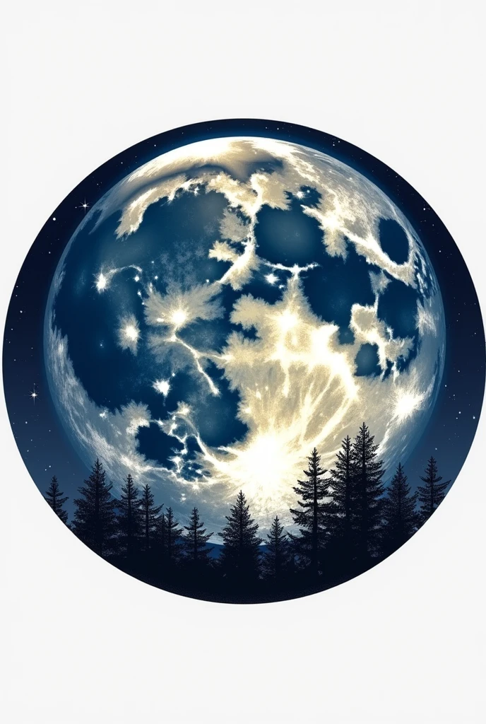 I would like a logo for a company,with the name my moon, WITH WHITE BACKGROUND