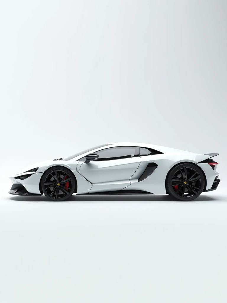 Draw a fusion of White Lamborghini Countach and White Pontiac Solstice in 3 frames:
- Front view
- Side view
- Rear view
Infinite white background