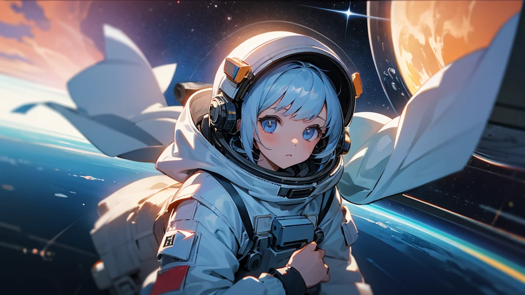 Girl in space