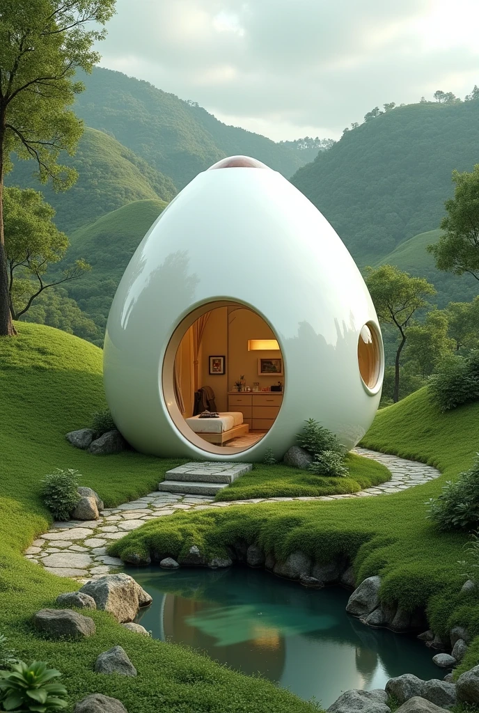 Egg shaped house 