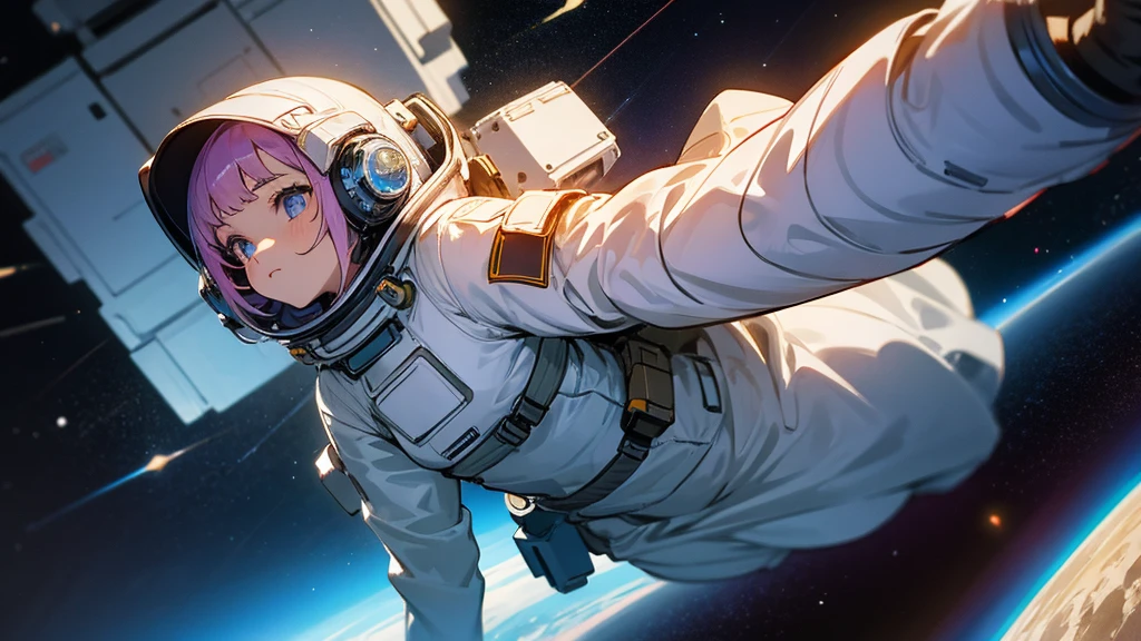 Girl in space