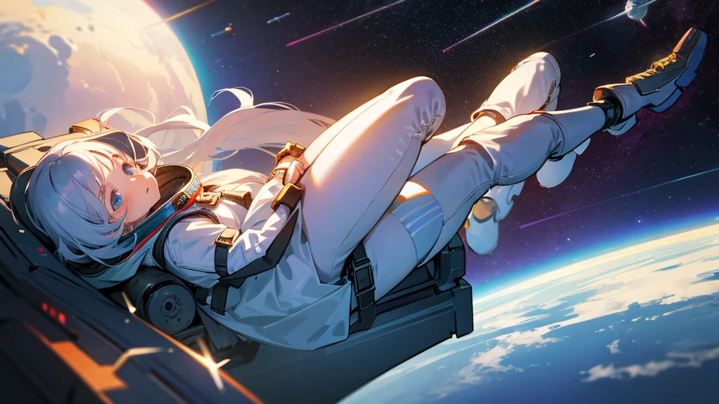 Girl in space