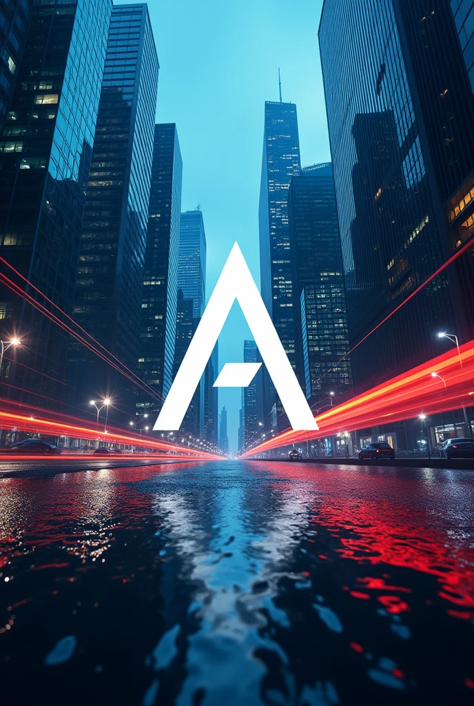 Hello chat, can you create an image for me for a promotional campaign for a company called Amecari Digital? It could be in a bold urban setting with a very modern logo in evidence?