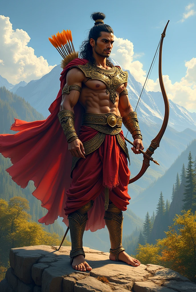 Arjuna character in Mahabharata the. Indian epic