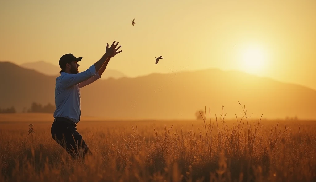 man as throwing the seed by the wayside
