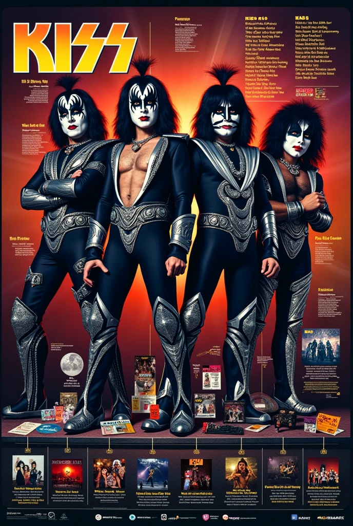 kiss band timeline
