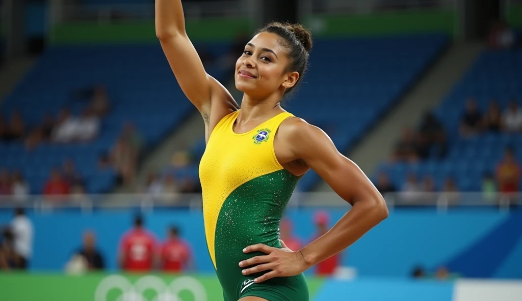Brazilian female gymnast at the Olympics