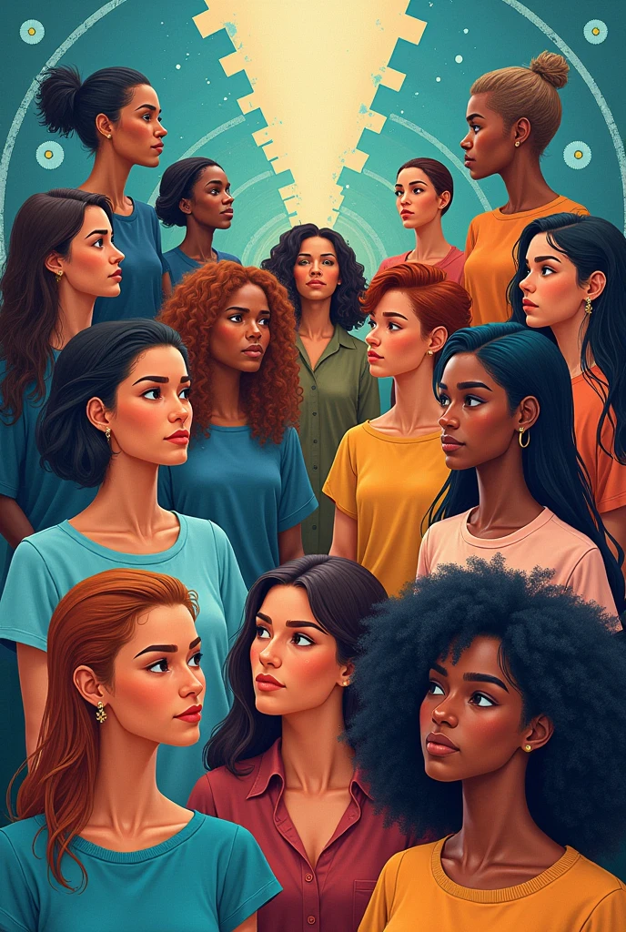 Unity and diversity drawing