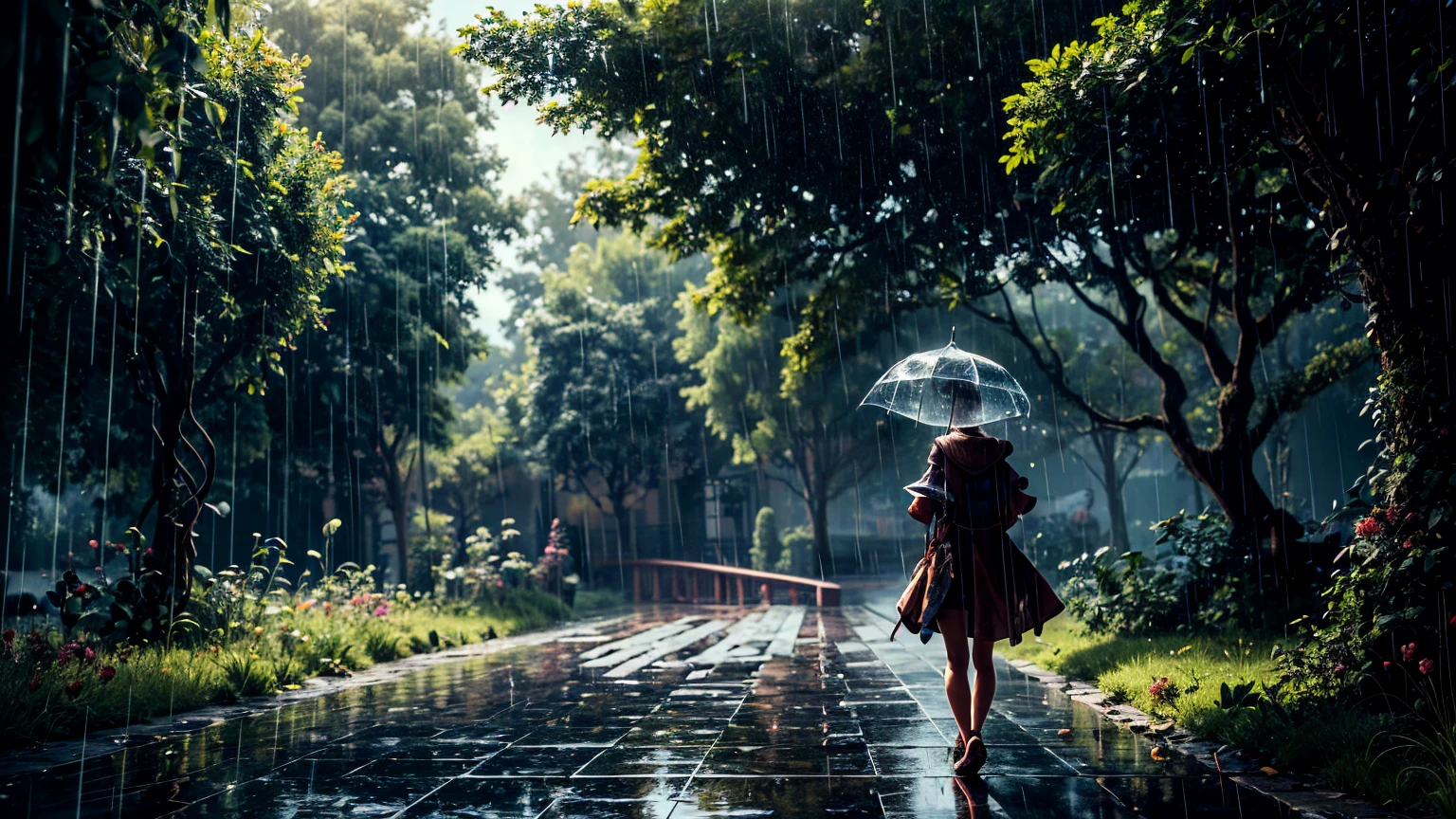 ultra-detailed, fantasy,world,Nature, mystery,,rain
