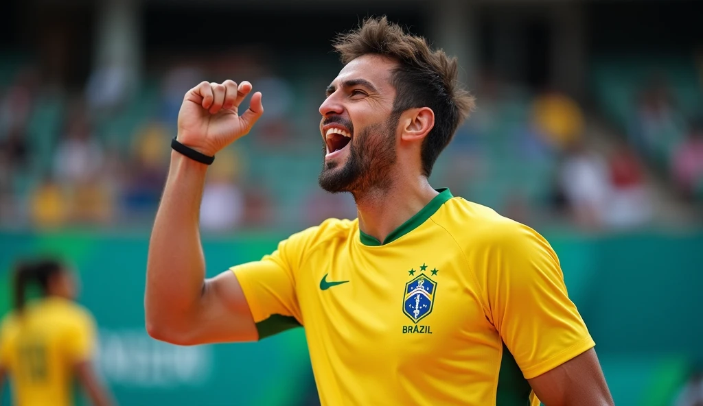 Brazilian man volleyball player at the Olympics