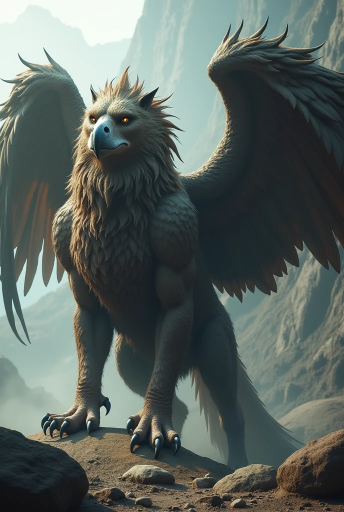 a bestial form of a griffin