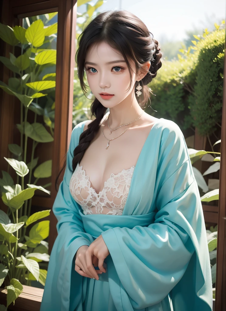 Traptrixmantis,小柄,praying mantis sleeve,standing alone, 1 girl,whole body, neckleace, Mrs , sitting down,forest background,work of art,standing alone,beautiful detailed eyes,fine-details,face detailed,Vivid color,5 fingers,fine-detailsed,hyper detailled,Detailed hand,8k,fine-detailsed beautiful eyes,high resolution illustration,best qualityer,