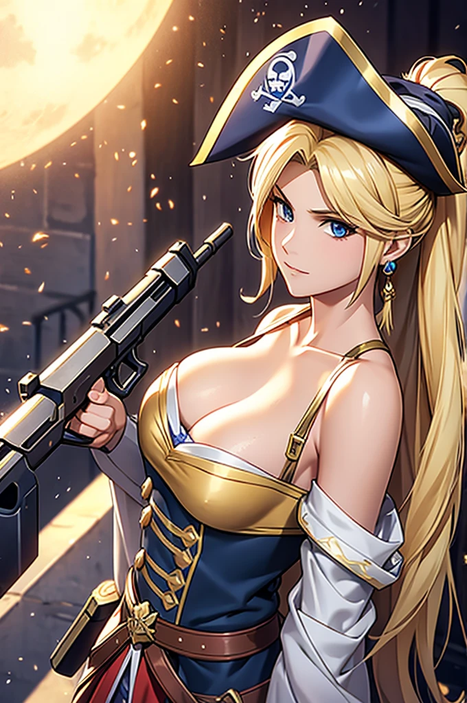 pirate, female, Royal sister, blond, Double gun