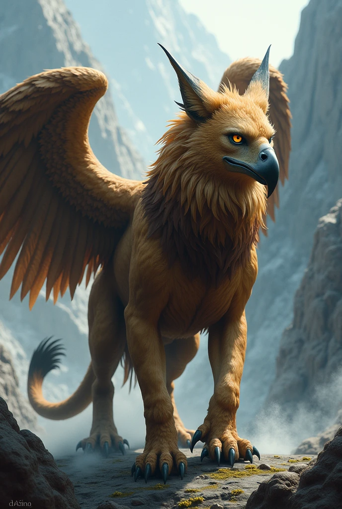 a bestial form of a griffin