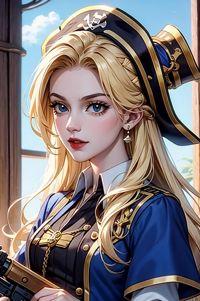 pirate, female, Royal sister, blond, Double gun