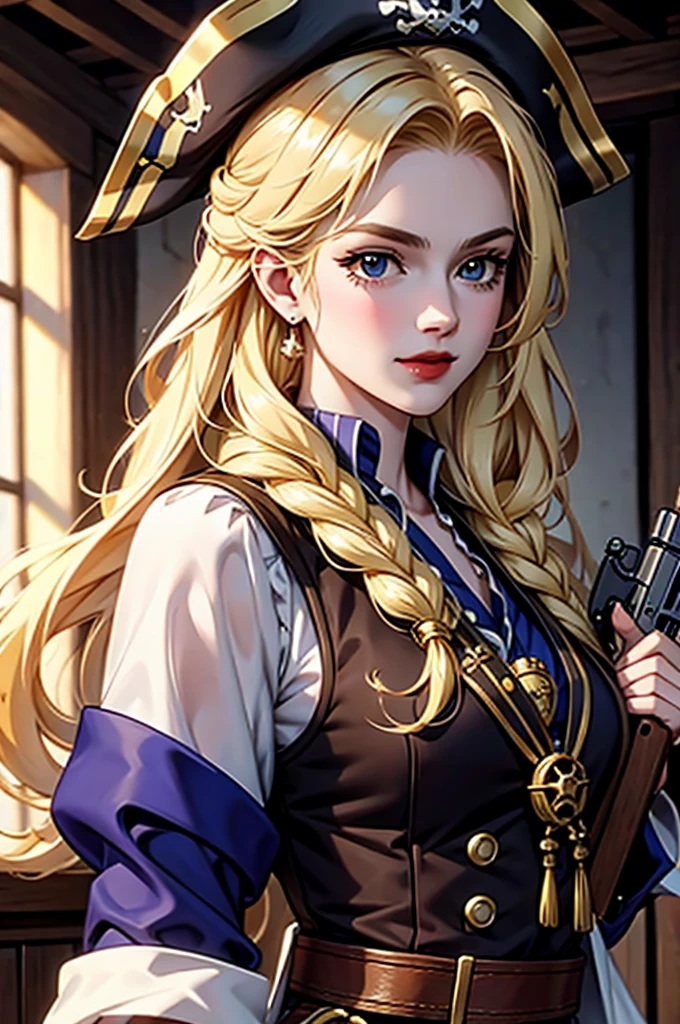 pirate, female, Royal sister, blond, Double gun