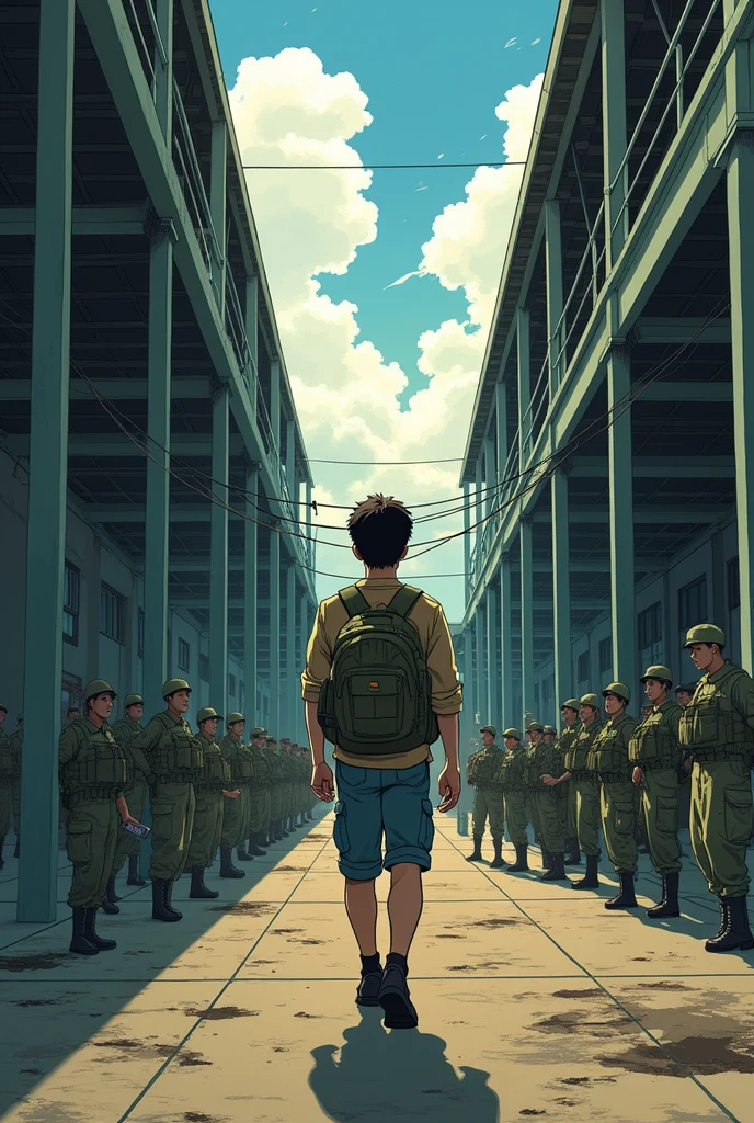 Title for comics Sergio goes to the barracks