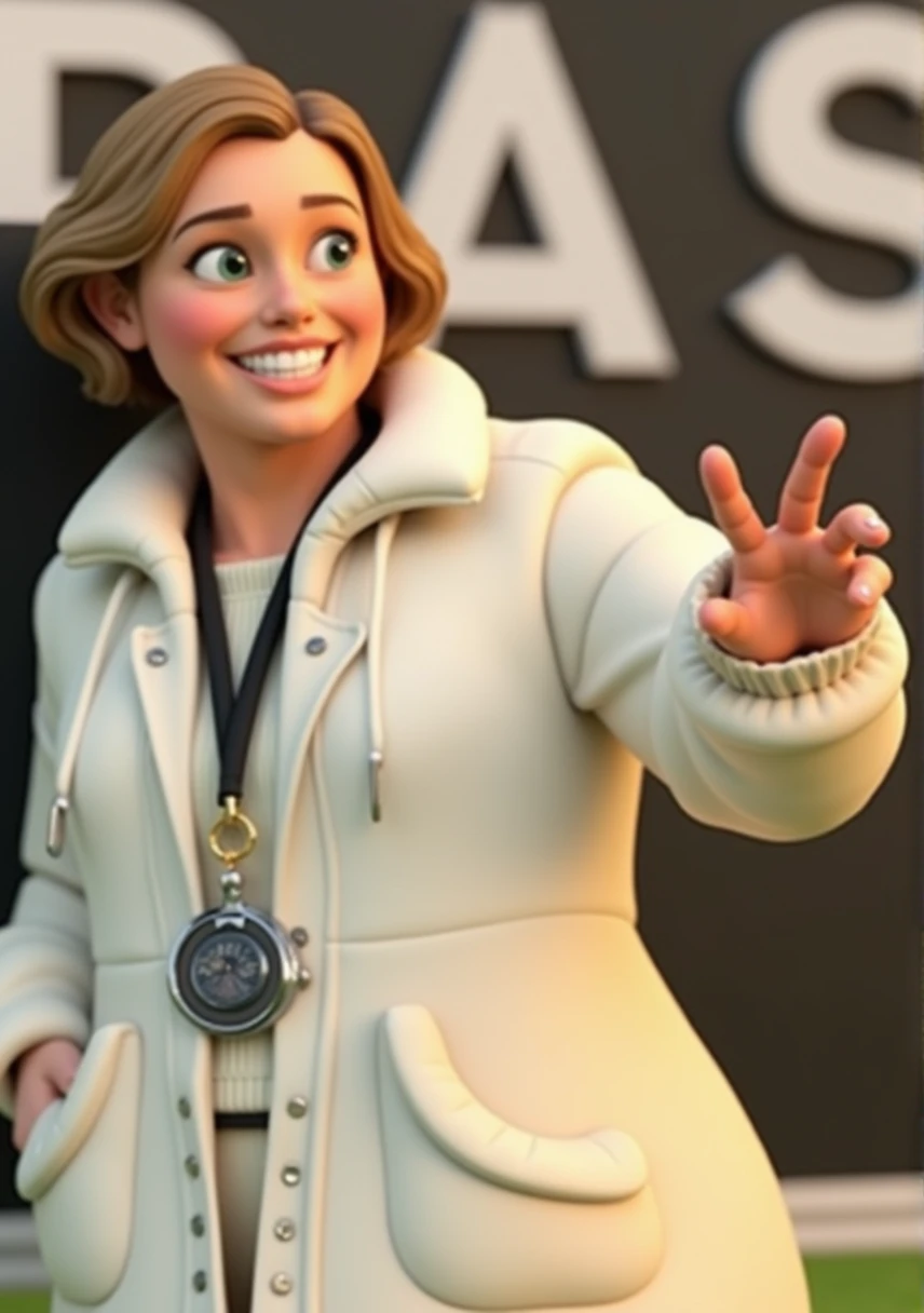 Cartoon character of a woman, animation character, stylized character, animation style rendering, stylized 3D, Arnold Maya rendering, stylized 3D rendering, toon rendering screenshot, 3D character, 3D character, stylized 3D rendering, 3D character rendering, cartoon character, closeup character, character pose, (Pixar Style) (master part :1.2) (Bokeh) (best quality) (detailed skin) (detailed texture) (8K) (clay) (cinematic lighting) (sharp focus