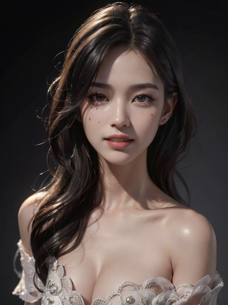 (masterpiece, Highest quality, Beautiful quality, Realistic, View your viewers, Detailed lighting, Highly detailed skin, Very fine hair, Highly detailed teeth, Shadow, 8k:1.2), (Women's photos, One girl:1.2), Completely naked、Full nudity