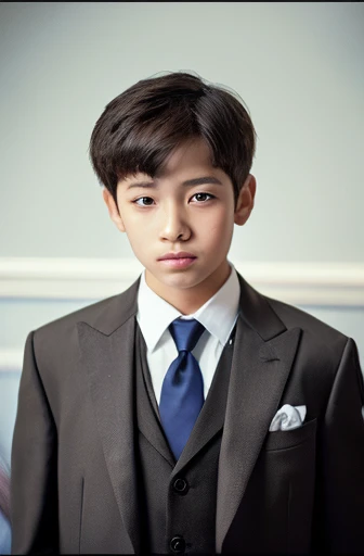 a 13 year old male wearing a suit
BELT VISABLE 4K HIGH QUALITY DETAILED