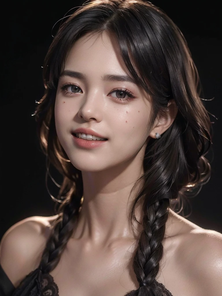 (masterpiece, Highest quality, Beautiful quality, Realistic, View your viewers, Detailed lighting, Highly detailed skin, Very fine hair, Highly detailed teeth, Shadow, 8k:1.2), (Women's photos, One girl:1.2), Completely naked、Full nudity,Realistic nipples、Realistic pussy、Full body image