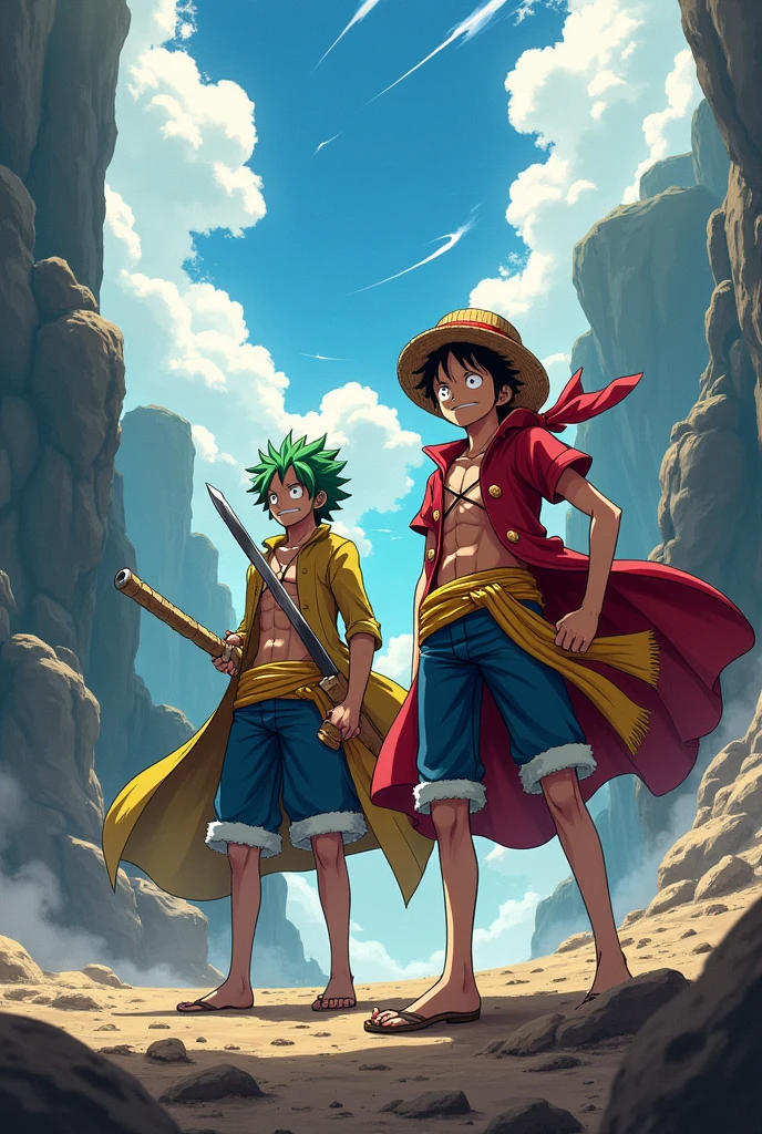 Luffy y ace