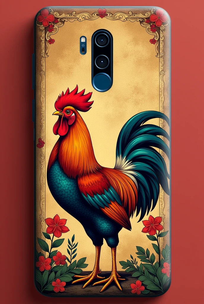 Reuna dmi 13c phone case with a rooster pattern 