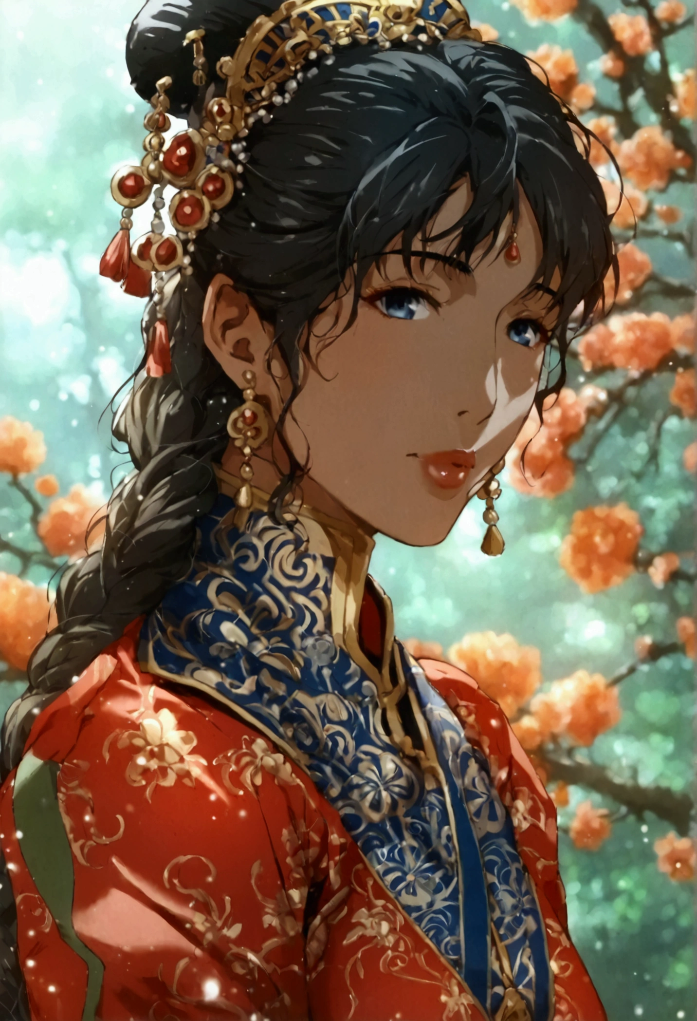 best quality masterpiece extremely detailed highres 1girl huge breasts ancient china Bodysuit