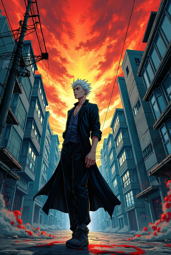 Create a jujutsu kaisen comic in spanish 