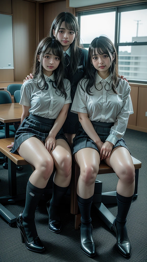 Are standing,Group shot,Office Suits,Medium Hair,Pencil Skirt,Short socks、Leg spread,Squat,bend over:1.5.Ahegao,orgasm,
((Highest quality、8k、Representative works details、Ultra-high resolution))、(Group photo)、(Looking at the audience)、(Mid Shot:)、Attractive business woman、A little chubby:0.25、White collar shirt、Check blouse、Grey Skirt、(Sitting on a chair in a conference room))、smile、president's office、Large Bust、mini skirt、I can see her panties、Run-6500-v1.1、(RAW Photos:1.2)。
(Photorealism)。(Genuine:1.4)。One Girl、Perfect full body anatomy。29-year-old、Looking at the camera。Black socks are perfect、Delicate and beautiful。。、There is always one Nike logo visible on the socks.。My socks are of super high quality。The two legs are beautifully placed.、The entire sock is always visible。(Business services)、Beautiful black socks with Nike logo Medium long hair、Best Check。)。(Wearing surreal black socks with the Nike logo:Black Nike socks close up 1.2)。(Black stiletto heels 、High heels)。High heelsはつま先までずっと美しいです、