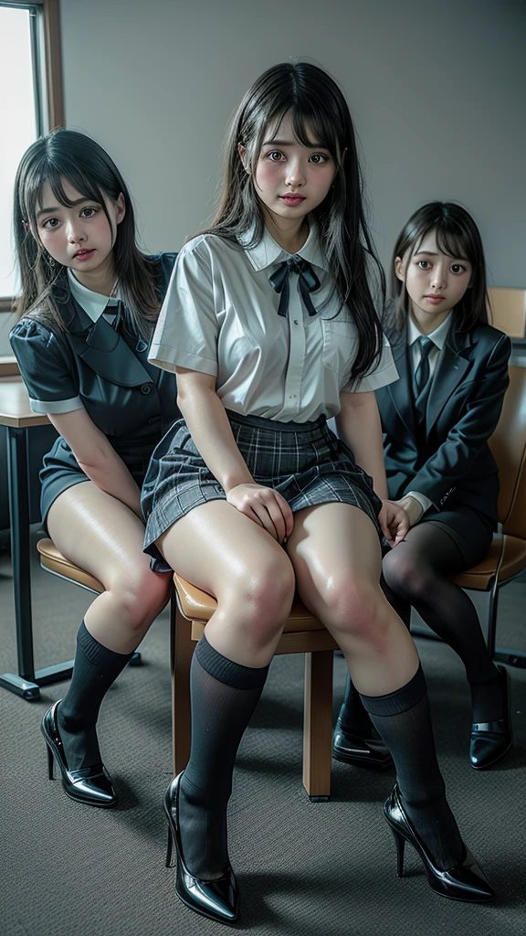 Are standing,Group shot,Office Suits,Medium Hair,Pencil Skirt,Short socks、Leg spread,Squat,bend over:1.5.Ahegao,orgasm,
((Highest quality、8k、Representative works details、Ultra-high resolution))、(Group photo)、(Looking at the audience)、(Mid Shot:)、Attractive business woman、A little chubby:0.25、White collar shirt、Check blouse、Grey Skirt、(Sitting on a chair in a conference room))、smile、president's office、Large Bust、mini skirt、I can see her panties、Run-6500-v1.1、(RAW Photos:1.2)。
(Photorealism)。(Genuine:1.4)。One Girl、Perfect full body anatomy。29-year-old、Looking at the camera。Black socks are perfect、Delicate and beautiful。。、There is always one Nike logo visible on the socks.。My socks are of super high quality。The two legs are beautifully placed.、The entire sock is always visible。(Business services)、Beautiful black socks with Nike logo Medium long hair、Best Check。)。(Wearing surreal black socks with the Nike logo:Black Nike socks close up 1.2)。(Black stiletto heels 、High heels)。High heelsはつま先までずっと美しいです、