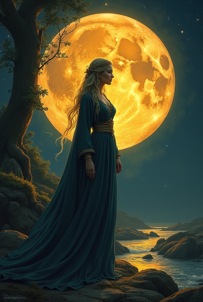 Symbol, forst, mystic, Runico, doradas, Unripe, Kuno, Brand Name, Druid, healing, animals, naturey, moonligh, especial effects, might, forst, Queen