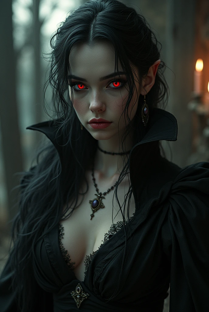 A vampire, beautiful, cruel.