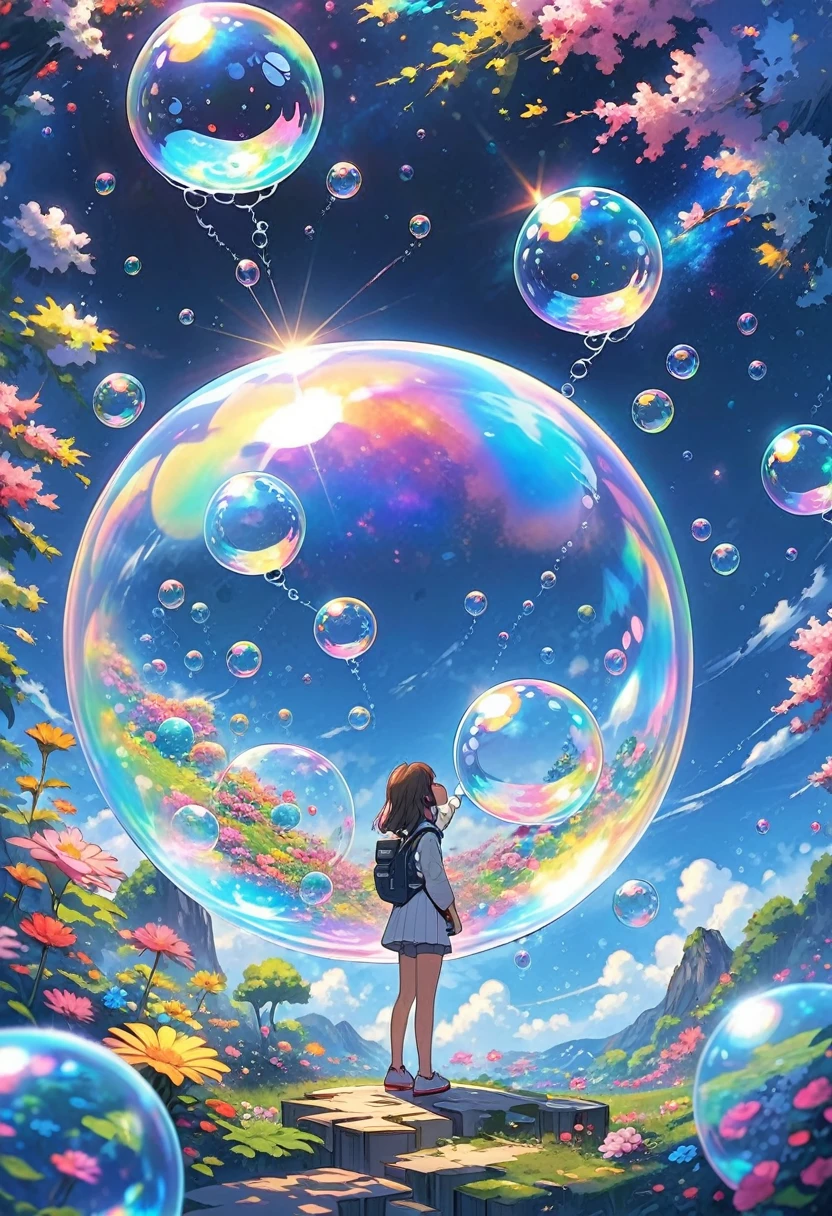 Outside bubble traps in universe. something that goes on forever without any limit or end
