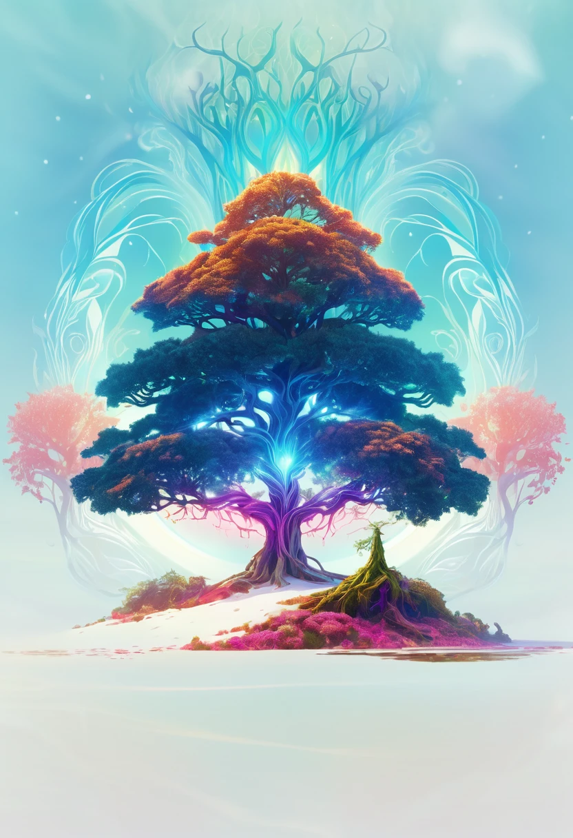 a magical treebeard using nature's power to heal, art nouveau style, ultra-detailed, 8k, highly realistic, dramatic lighting, vivid colors, intricate patterns, organic textures, ethereal atmosphere, fantasy, lush vegetation, glowing magical energy, radiant colors, dramatic shadows and highlights, masterpiece