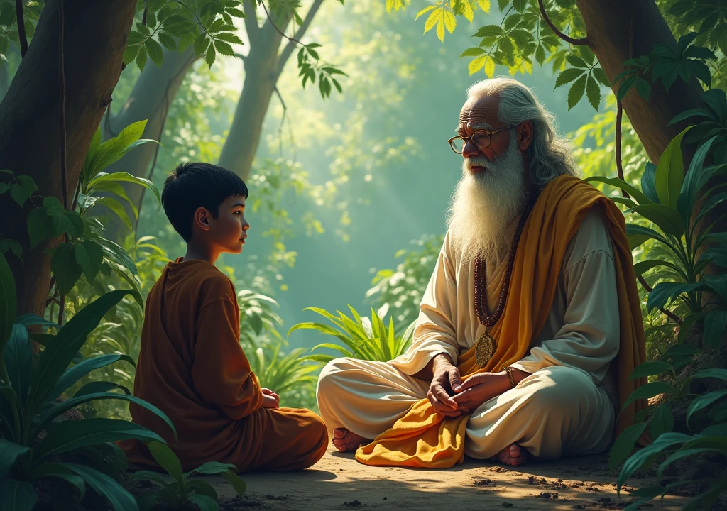 एक baba और एक 14 sal ka ladka
जंगल में