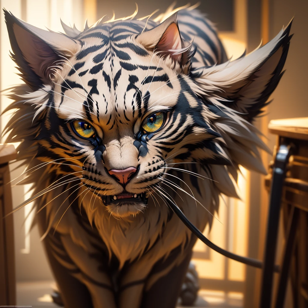 a highly detailed, intricate mechanical cat, half-body, masterpiece, best quality, ultra-detailed, realistic, photorealistic, photo-realistic, HDR, UHD, studio lighting, ultra-fine painting, sharp focus, physically-based rendering, extreme detail description, professional, vivid colors, bokeh, concept art