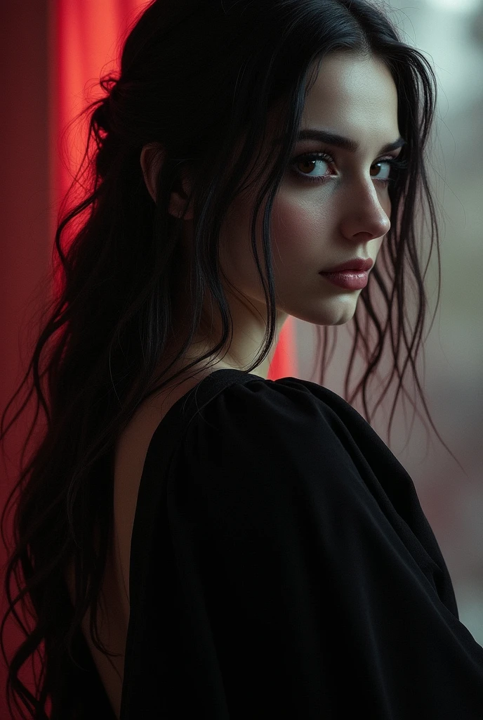 A vampire, beautiful, cruel.